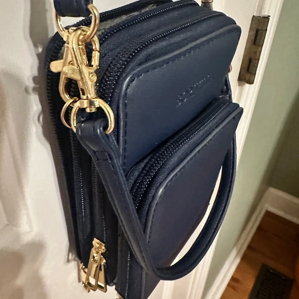 Navy Blue Phone Wallet Case